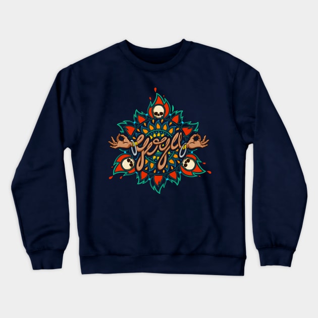 Dhalsim - yoga mandala Crewneck Sweatshirt by raidan1280